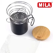 MILA 不鏽鋼彈簧濾架02組合(濾杯+濾紙+不鏽鋼杯)