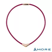 &MORE愛迪莫 X-Pro 超能量鈦鍺項鍊 (玫瑰金)- S  蜜桃紅