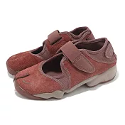 Nike 忍者鞋 Wmns Air RIFT BR 女鞋 酒紅 涼鞋 麂皮 休閒鞋 HQ1474-201