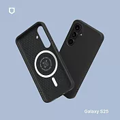 犀牛盾 Samsung Galaxy S25 (6.2吋) SolidSuit (MagSafe兼容) 經典防摔背蓋手機保護殼 - 經典黑