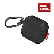 SKINARMA AirPods 4代 Mecha CE 未來元素耳機保護套 附掛鉤  黑色