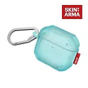 SKINARMA AirPods 4代 Mecha CE 未來元素耳機保護套 附掛鉤  霧藍