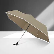 【TDN】型男瞬乾自動開收傘/反光輕量超大雨傘(超撥水防風傘晴雨傘自動開收傘B5828) 奶茶棕