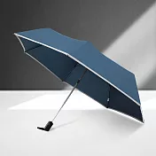 【TDN】型男瞬乾自動開收傘/反光輕量超大雨傘(超撥水防風傘晴雨傘自動開收傘B5828) 寧靜藍