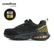 【Goodyear 固特異】金鷹 男女款認證塑鋼旋轉扣防護鞋 / GAMX43970 JP23 黑