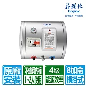 【莊頭北】8加侖橫掛式儲熱式電熱水器 TE-1080W