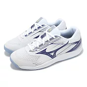 Mizuno 排球鞋 Cyclone Speed 5 男鞋 白 藍 羽排鞋 室內運動 緩震 美津濃 V1GA2580-11