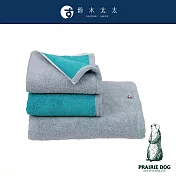 【Prairie Dog】DAIRY PRAIRIE 今治純棉翻轉色彩雙股紗半浴巾 (湖綠灰) | 鈴木太太公司貨