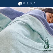 【Prairie Dog】DAIRY PRAIRIE 今治純棉翻轉色彩雙股紗單人毯 (薄荷藍) | 鈴木太太公司貨