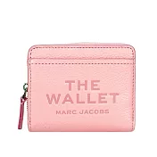 MARC JACOBS 壓印標誌對開暗釦二折迷你短夾 (蝴蝶結粉)