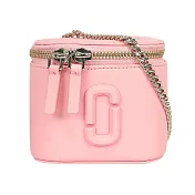 MARC JACOBS Vanity 平滑皮革銀鍊迷你化妝包/斜揹包 (蝴蝶結粉)