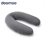 【Doomoo】有機棉舒眠月亮枕 煤灰