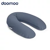 【Doomoo】有機棉舒眠月亮枕 莫蘭迪藍