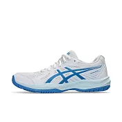 Asics Upcourt 6 [1072A107-101] 男女 排球鞋 室內運動鞋 入門款 穩定 包覆 回彈 白 藍