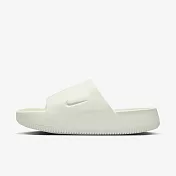 Nike W Calm Slide [DX4816-100] 女 涼拖鞋 麵包拖鞋 休閒 厚底 舒適 緩震 防水 白
