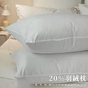 【麗塔寢飾】20/80優質天然羽絨枕(1.5KG)