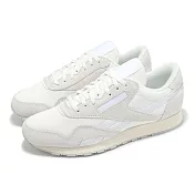 Reebok 休閒鞋 Classic Nylon 男鞋 白 米白 低筒 復古 拼接 麂皮 100221164