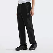 The North FaceM CRINKLE WOVEN UPF WIND PANT - AP 男休閒長褲-NF0A8BWMJK3 L 黑色