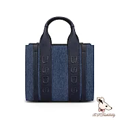 B.S.D.S冰山袋鼠 - 摩登都會 - 品牌刺繡兩用手提包【XW3140KB】  牛仔深藍