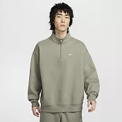 NIKE M NK SOLO SWSH HW BB QZ TOP 男長袖上衣-DQ5209320 2XL 綠色