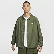 NIKE AS M NK CLUB COACHES JKT 男休閒外套-FN3317222 2XL 綠色