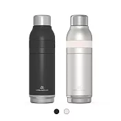 【英國URBANOMAD】旅人多功能可拆解隨身瓶750ml 保溫保冷 雙入優惠組 炭墨黑+珍珠白