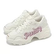 Puma 休閒鞋 Pulsar Wedge Wns Collegecore 女鞋 米白 粉紅 厚底 老爹鞋 40049201 25cm BEIGE/PINK