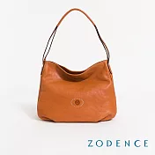 ZODENCE HAN義大利植鞣革HOBO單肩包  經典駝