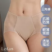 【Lofan 露蒂芬】冰晶無痕透氣舒適小褲 M 膚