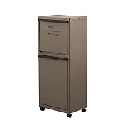 LIV PLUS｜ BESTCO Boite 雙層分類垃圾桶 棕色