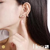 【Hera赫拉】微鑲靈蛇耳骨夾耳環 H114031101 金色