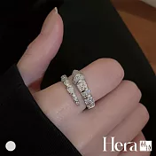 【Hera赫拉】輕奢鋯石蛇形戒指 H114031106 銀色