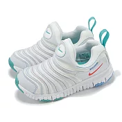 Nike 毛毛蟲鞋 Dynamo Free PS 中童 童鞋 灰 藍 無鞋帶 休閒鞋 343738-105