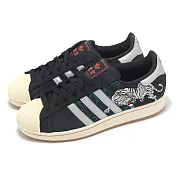 adidas 休閒鞋 Superstar II Tokyo Sukajan 東京 龍虎 刺繡 男鞋 黑 愛迪達 JI0100