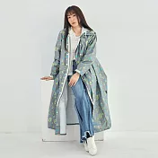 【RAINSTORY】前扣式連身雨衣M號(數字方程式)