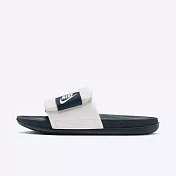 Nike Offcourt Adjust Slide [DQ9624-101] 男女 涼拖鞋 運動 休閒 魔鬼氈 白深藍