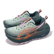 Asics 越野跑鞋 Trabuco Max 4 女鞋 綠 橘 紫 緩衝 厚底 抓地 戶外 運動鞋 亞瑟士 1012B769400