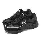Fila 休閒鞋 Scales 男鞋 黑 白 皮革 拼接 緩衝 老爹鞋 斐樂 1J328Z008 28.5cm BLACK/SILVER