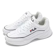 Fila 休閒鞋 Scales 男鞋 白 皮革 拼接 緩衝 老爹鞋 斐樂 1J328Z113 26cm WHITE/SILVER