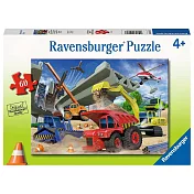 德國Ravensburger維寶拼圖 工程車集合(60P)