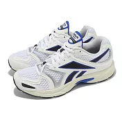 Reebok 休閒鞋 Premier Road Plus VI 男鞋 白 黑 藍 緩震 復古 老爹鞋 100209052