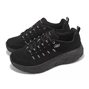 Skechers 休閒鞋 D Lux Walker 2.0 女鞋 黑 玫瑰金 厚底 運動鞋 150106BKRG