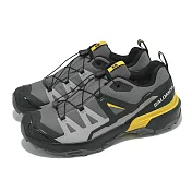Salomon 登山鞋 X Ultra 360 GTX 男鞋 堡岩灰 辣芥黃 戶外 防水 機能 繫帶 L47740300