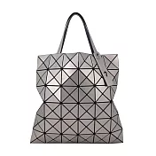 ISSEY MIYAKE 三宅一生 BAOBAO 6x6金屬感雙色手提包 淺灰X銀
