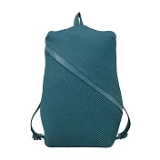 ISSEY MIYAKE 三宅一生 PP 斜紋褶皺背包 藍綠