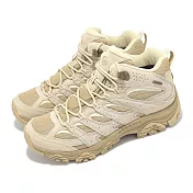 Merrell 登山鞋 Moab 3 Mid WP 男鞋 米白 卡其 防潑水 中筒 黃金大底 山系 戶外鞋 ML038193