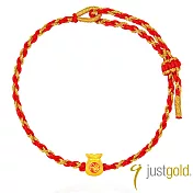 【Just Gold 鎮金店】福運多多 黃金手繩(網路限定)