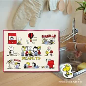 日本卡通餐具瀝水墊 (附可黏魔鬼氈掛勾) 米色