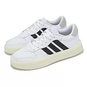 adidas 休閒鞋 Litecourt W 女鞋 白 黑 小白鞋 皮革 復古 百搭 愛迪達 JI2162