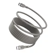 MAGEASY Magnetic Wire USB-C to USB-C 磁吸快充 / 傳輸編織線(240W) 灰色